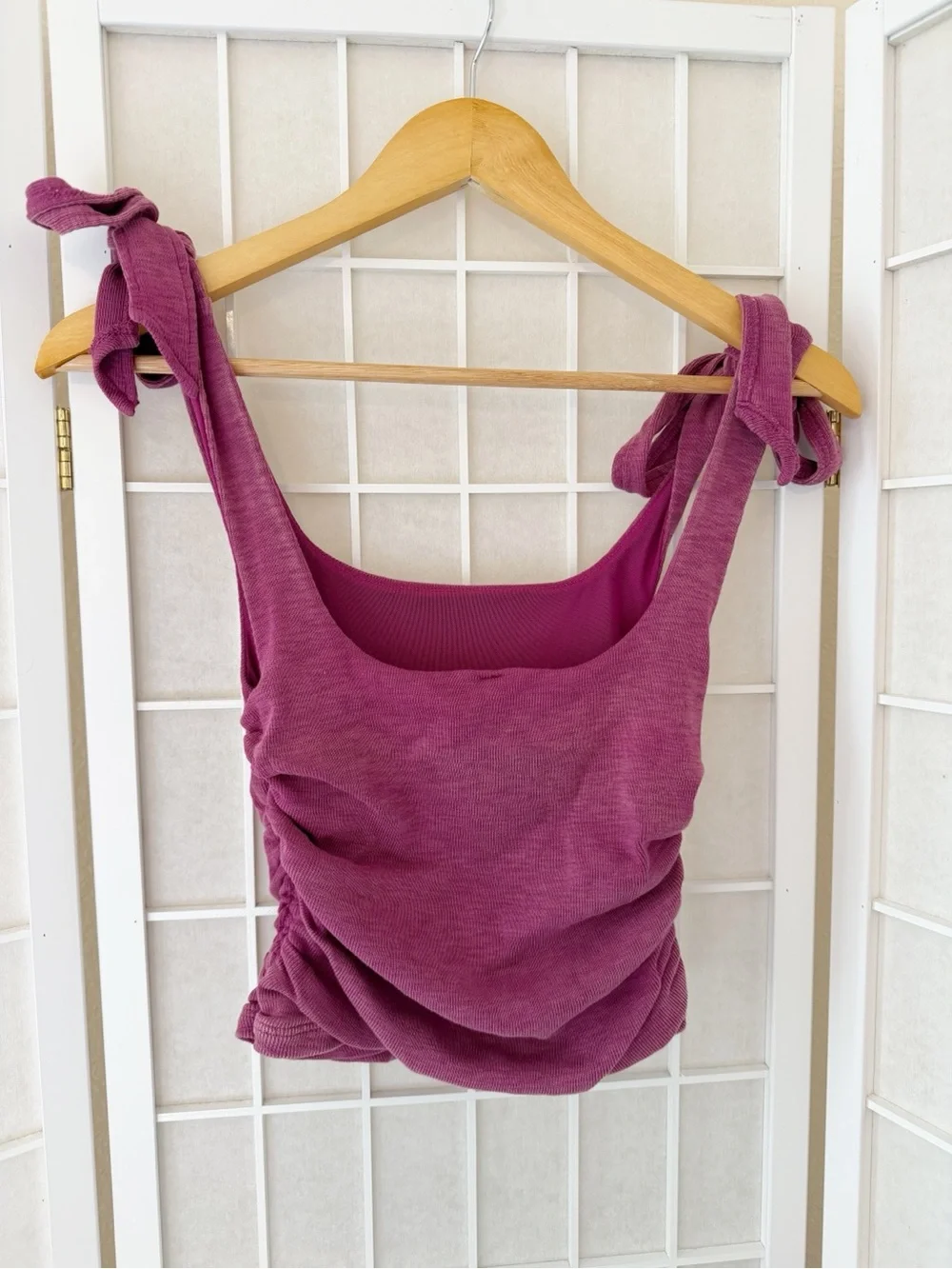 Free People Dragonfruit Pink Boulevard Tank Top XS
